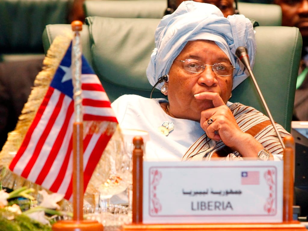 Ellen Johnson Sirleaf, presidente da Libéria [Foto: Reuters]