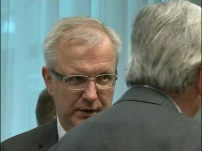 Olli Rehn: «Há o risco de uma nova recessão na Europa» - TVI