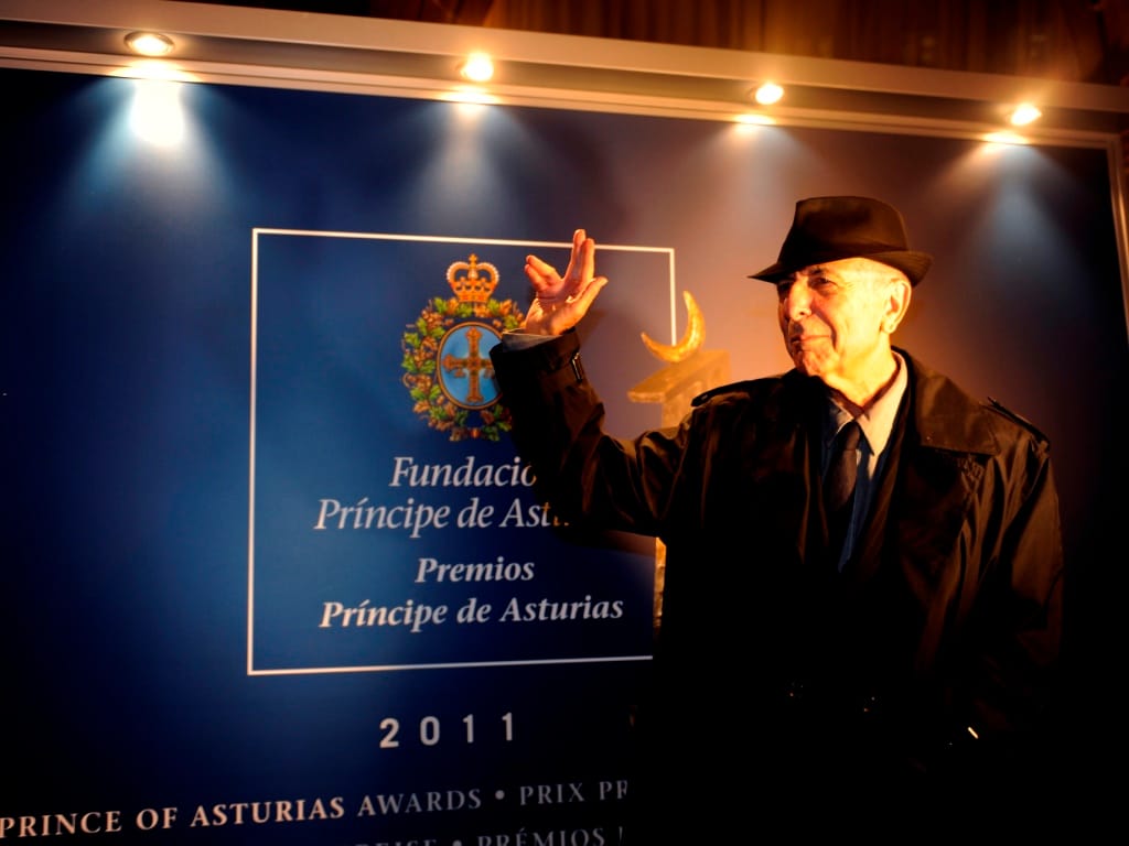 Leonard Cohen vai receber o Prémio Príncipe das Astúrias 2011 (foto Reuters)