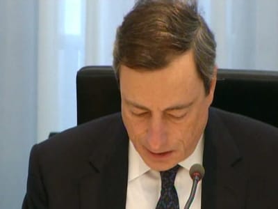 Draghi: «Medidas do BCE evitaram séria crise de liquidez» - TVI