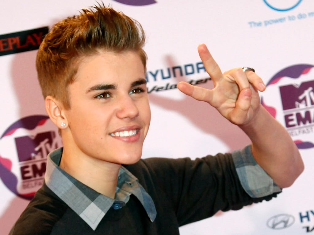 Justin Bieber nos MTV Europe Music Awards (foto: Reuters)