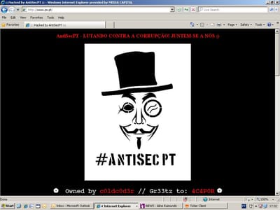 Anonymous atacam ministério do Interior britânico - TVI