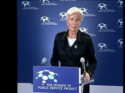 Lagarde saúda progressos na negociação em Atenas - TVI