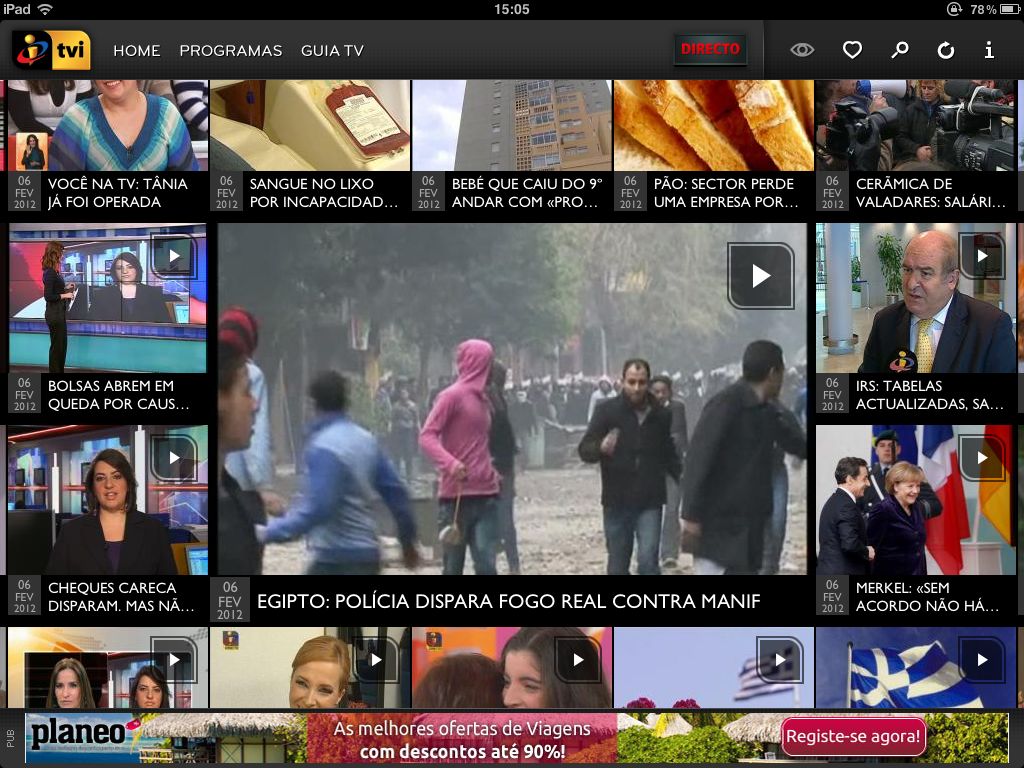 App TVI para iPad