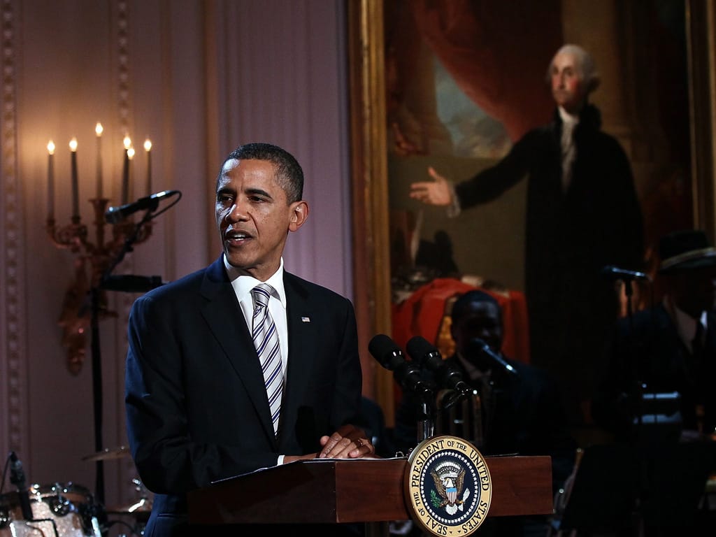 Barack Obama recebe concerto de blues na Casa Branca (EPA)