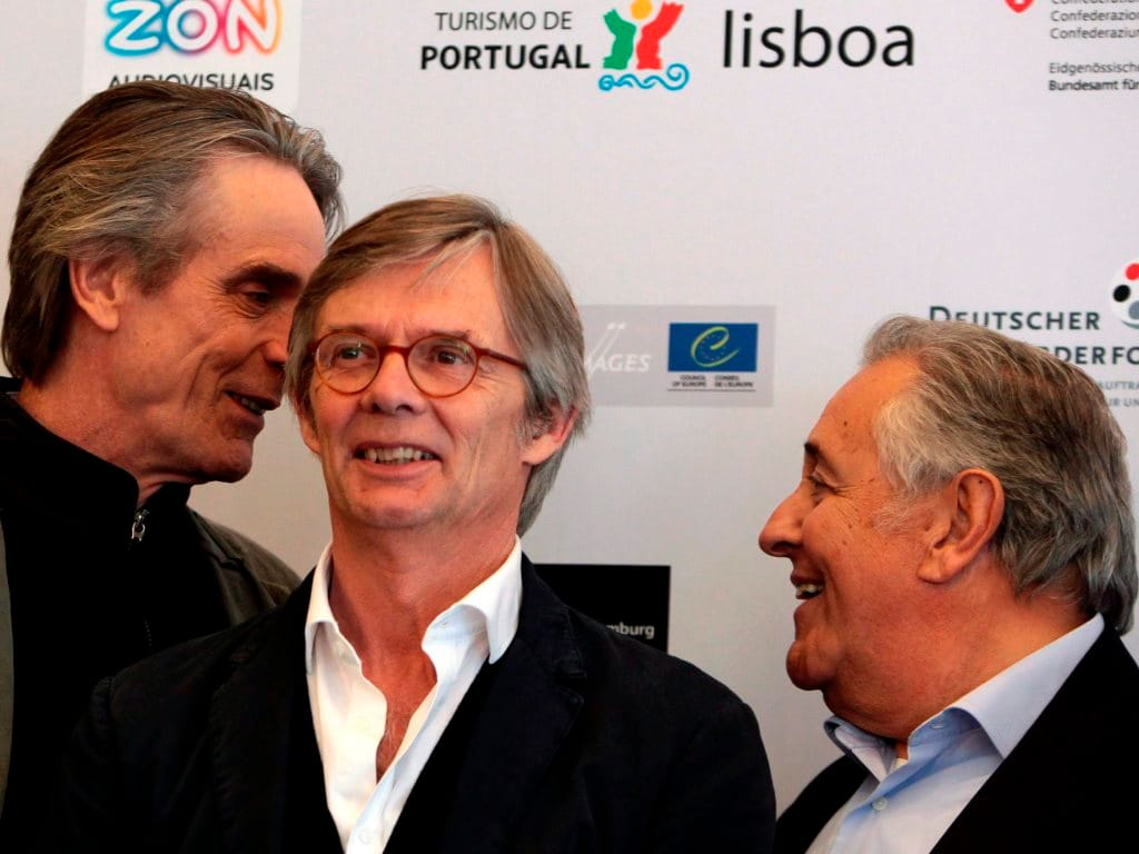 Jeremy Irons, Bille August e Nicolau Breyner apresentam «Comboio Noturno para Lisboa» (LUSA/Manuel de Almeida