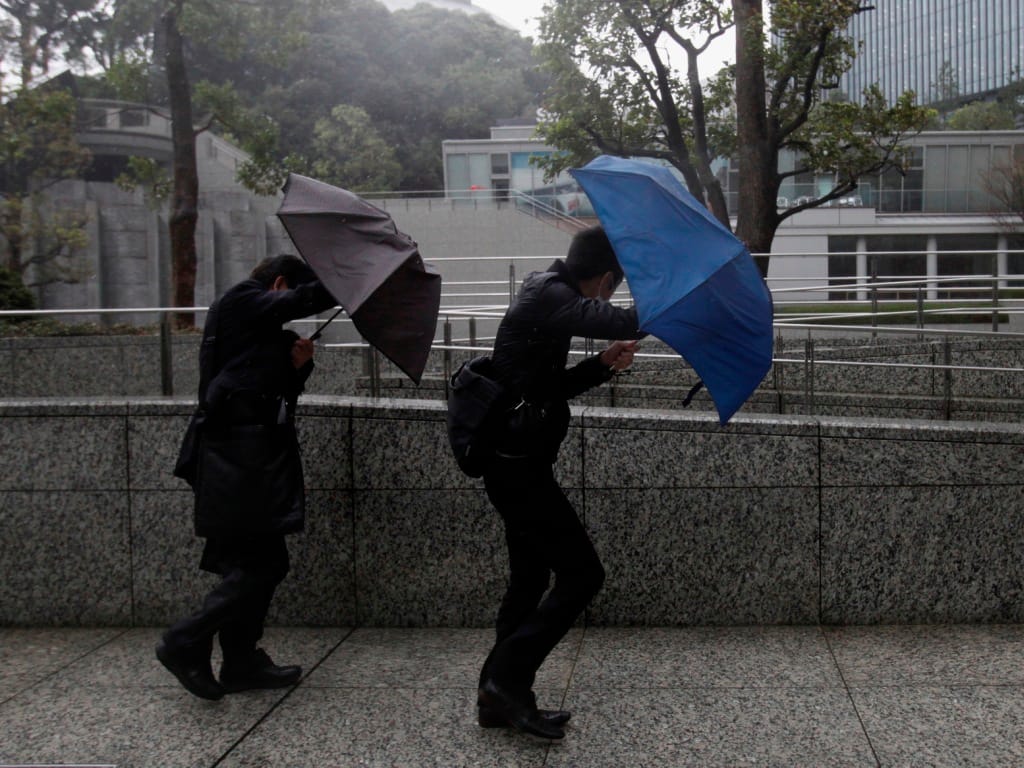 Ventos fortes no Japão (REUTERS/Yuriko Nakao)