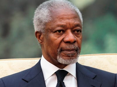 Kofi Annan: resposta ao ébola foi lenta por crise ter começado em África - TVI