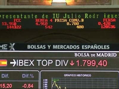 Bolsas instáveis em dia de más notícias na dívida - TVI