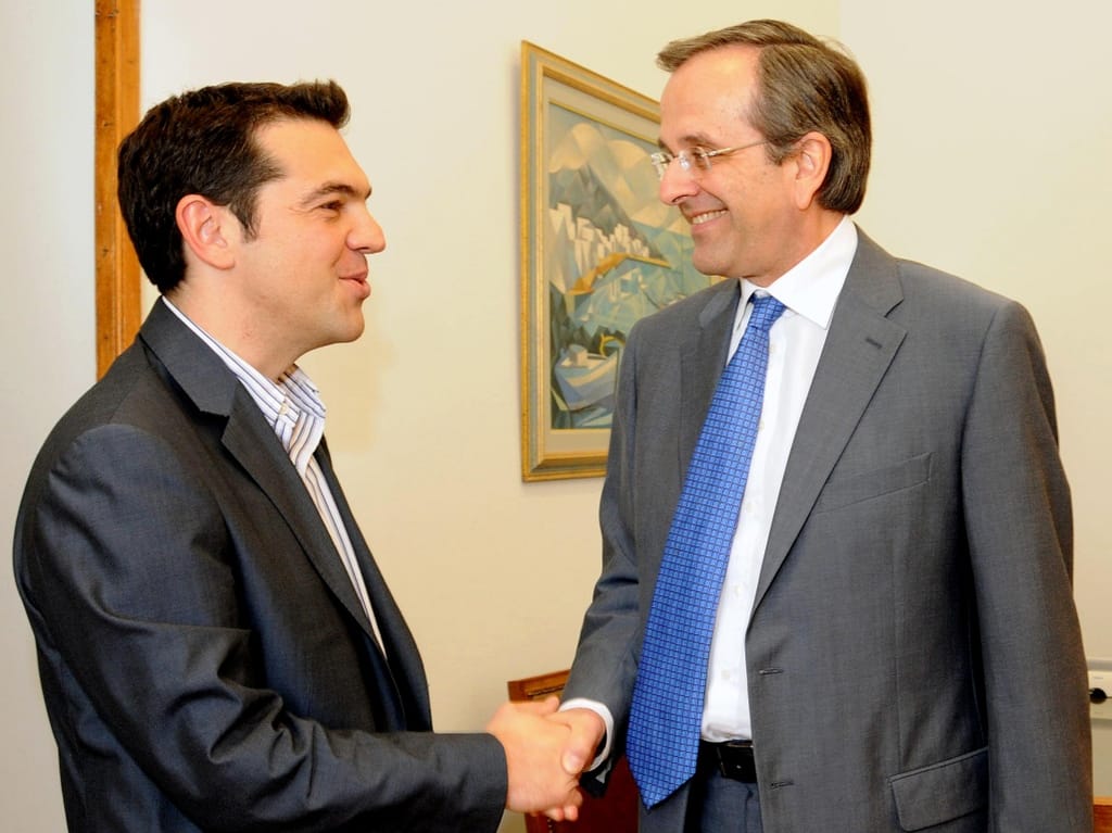 Alexis Tsipras e Samaras (Reuters)
