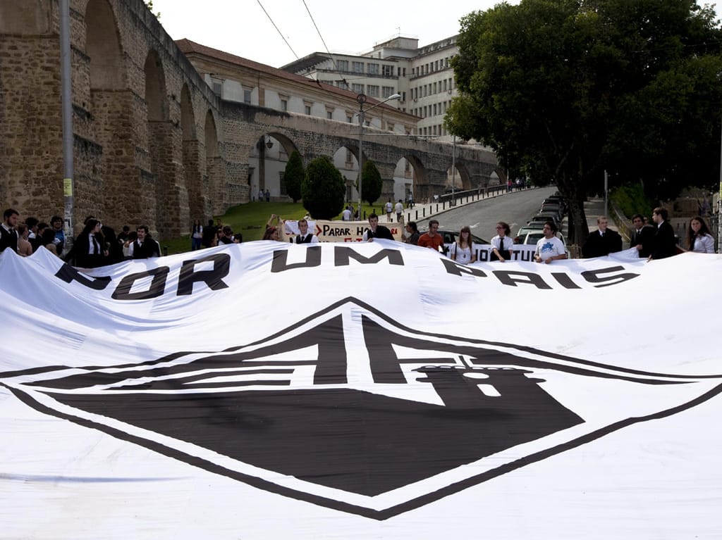Protesto de estudantes em Coimbra (Paulo Novais/Lusa)