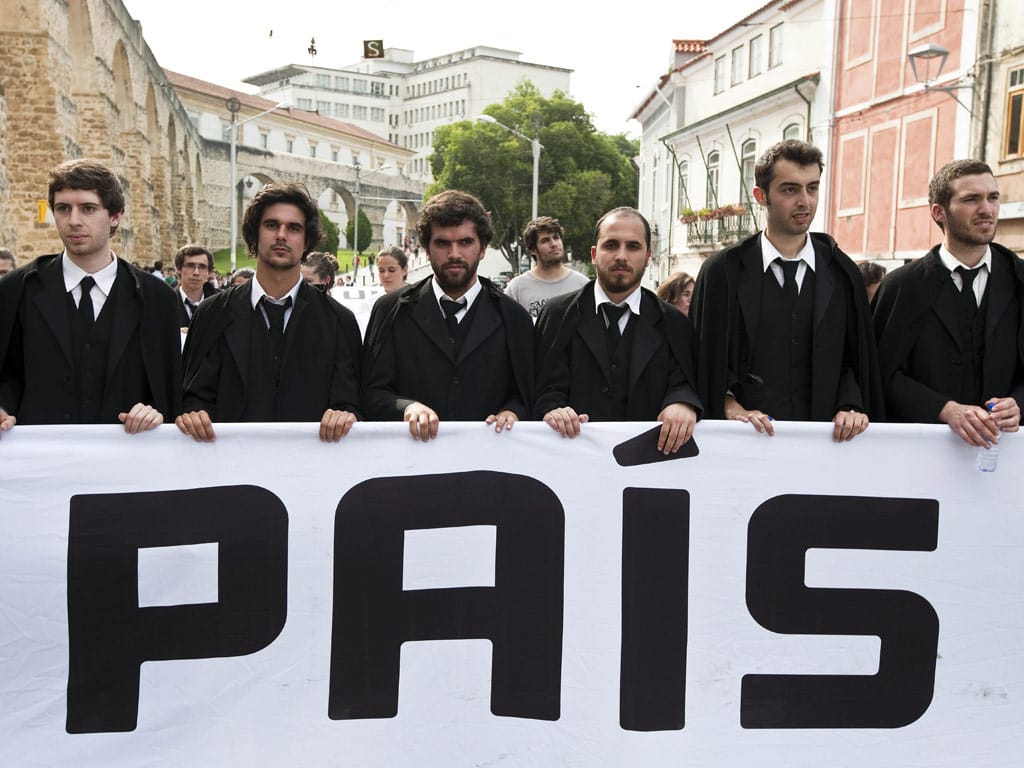 Protesto de estudantes em Coimbra (Paulo Novais/Lusa)