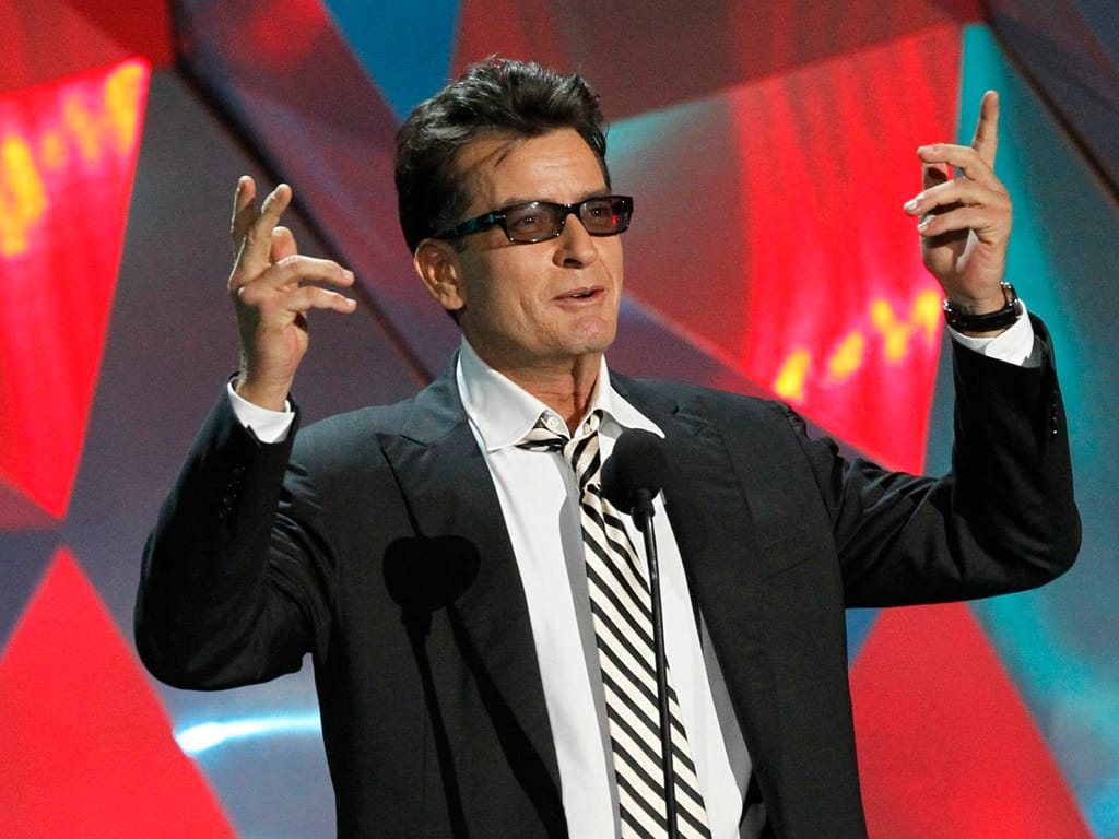 Charlie Sheen no 2012 MTV Movie Awards (foto: Reuters)