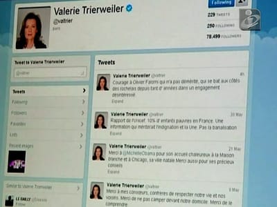 O Twitter e as duas mulheres da vida de Hollande - TVI