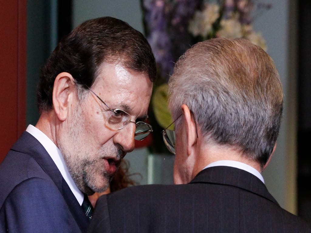Rajoy e Monti no centro do furacão da crise