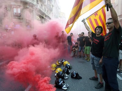 Espanha: confrontos em Madrid após manifestação - TVI