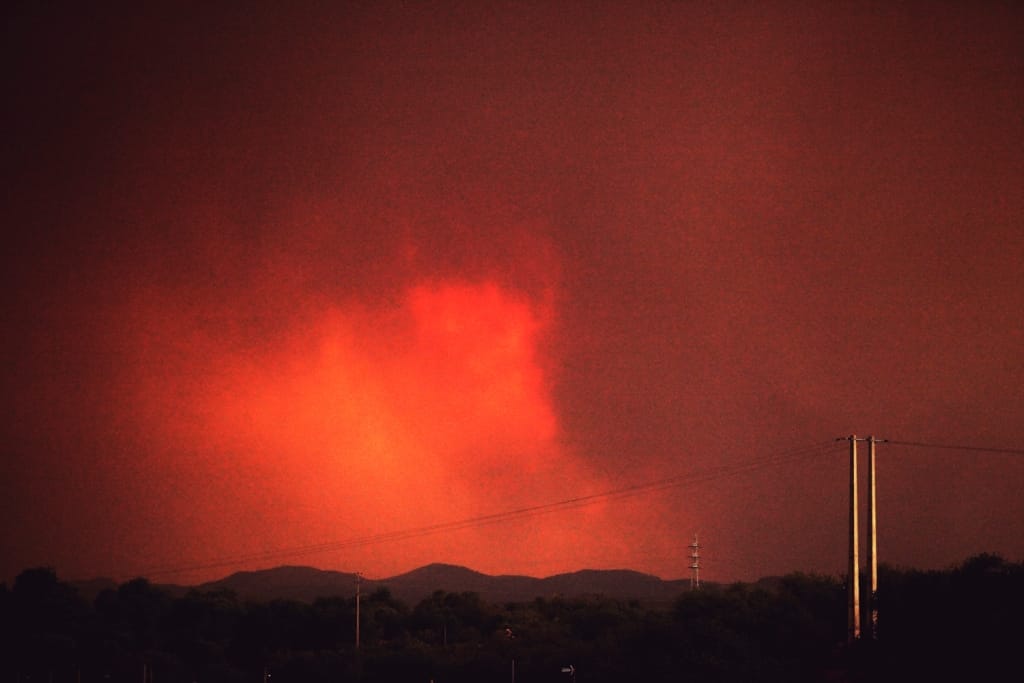 Incêndio em Tavira (foto enviada por Luís Carmo)
