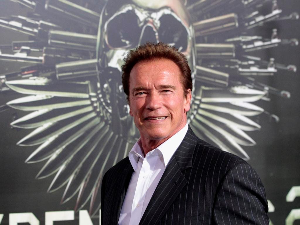 Arnold Schwarzenegger na antestreia de «Os Mercenários 2» em Hollywood (Reuters)