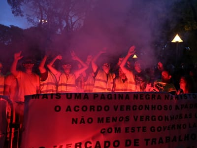Cinco detidos em frente ao Palácio de Belém - TVI