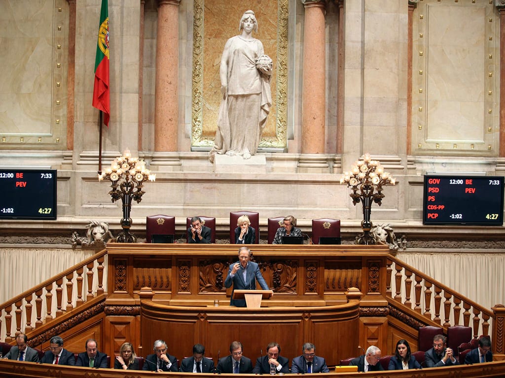 Moções de censura do PCP e do BE em debate no Parlamento (Lusa / Tiago Petinga)