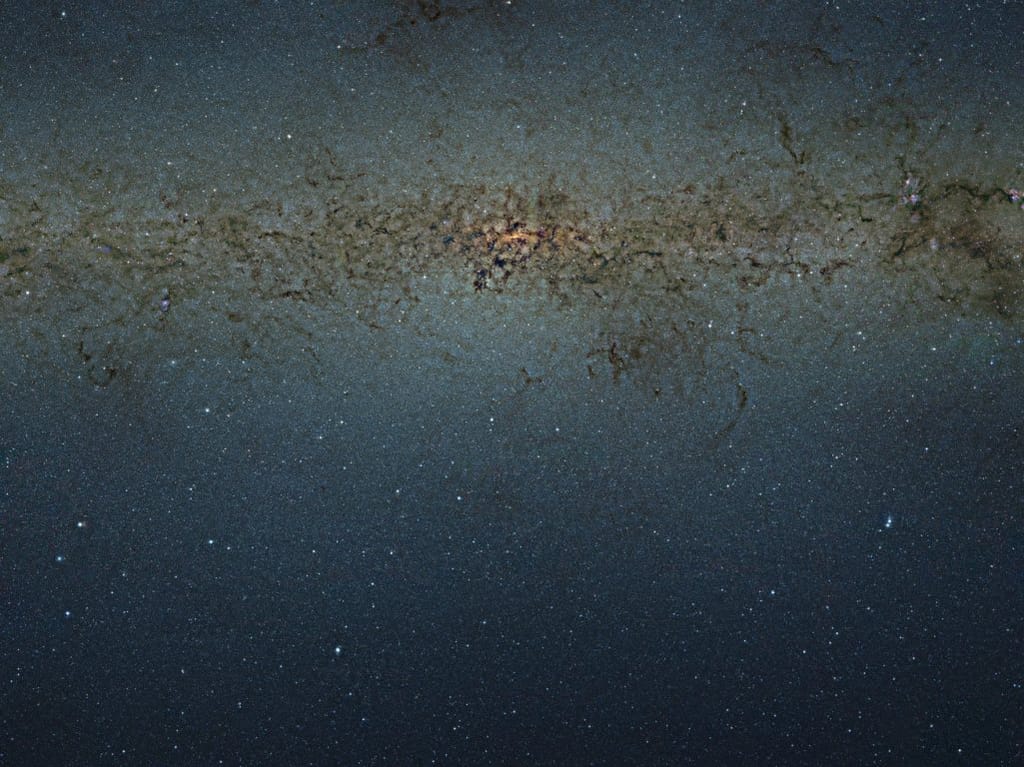 Via Látea pelo telescópio Vista (Foto ESO/EPA/VVV)