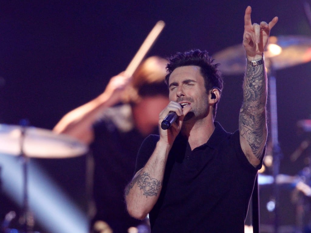 Maroon 5 no concerto de apresentação dos nomeados para os Grammy Awards (Reuters)