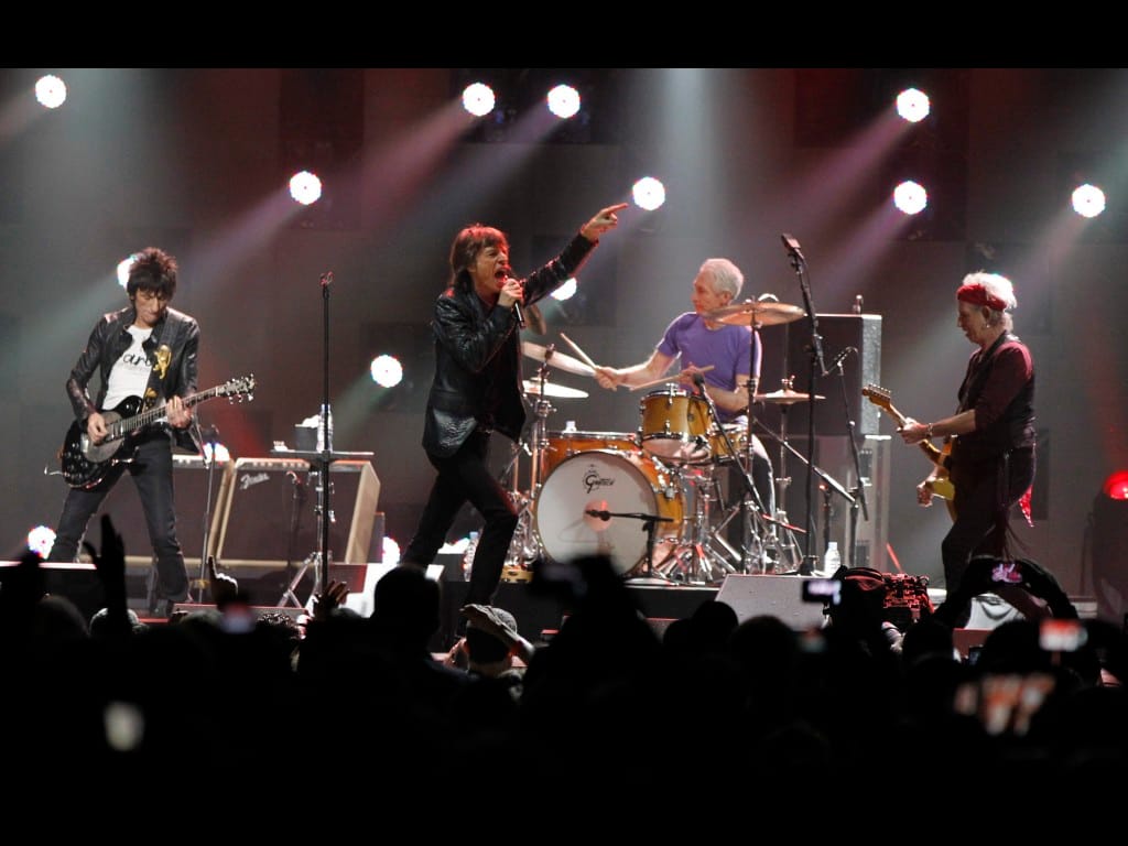 The Rolling Stones no concerto «12-12-12» em Nova Iorque (Reuters)