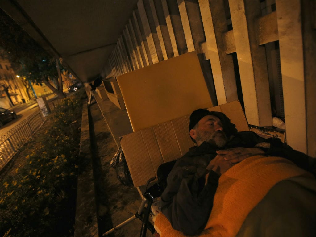 Reuters fotografa sem-abrigo em Lisboa (Reuters/Rafael Marchante)