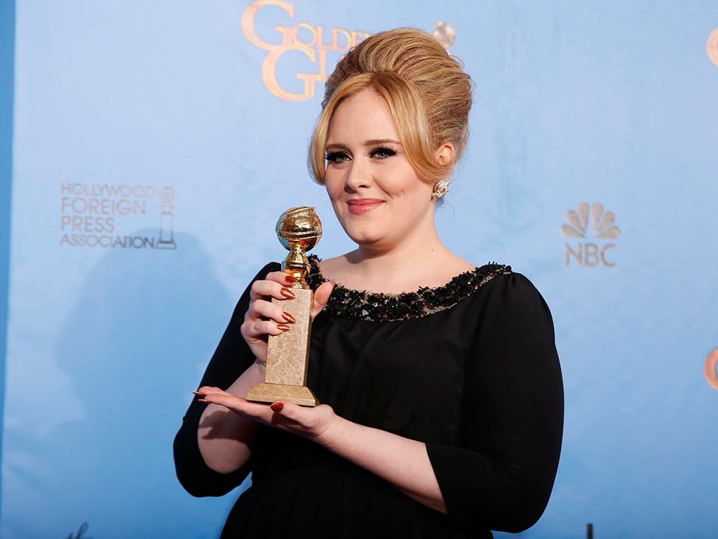 Globos de Ouro 2013 Vencedores - Adele, Melhor Canção «Skyfall»