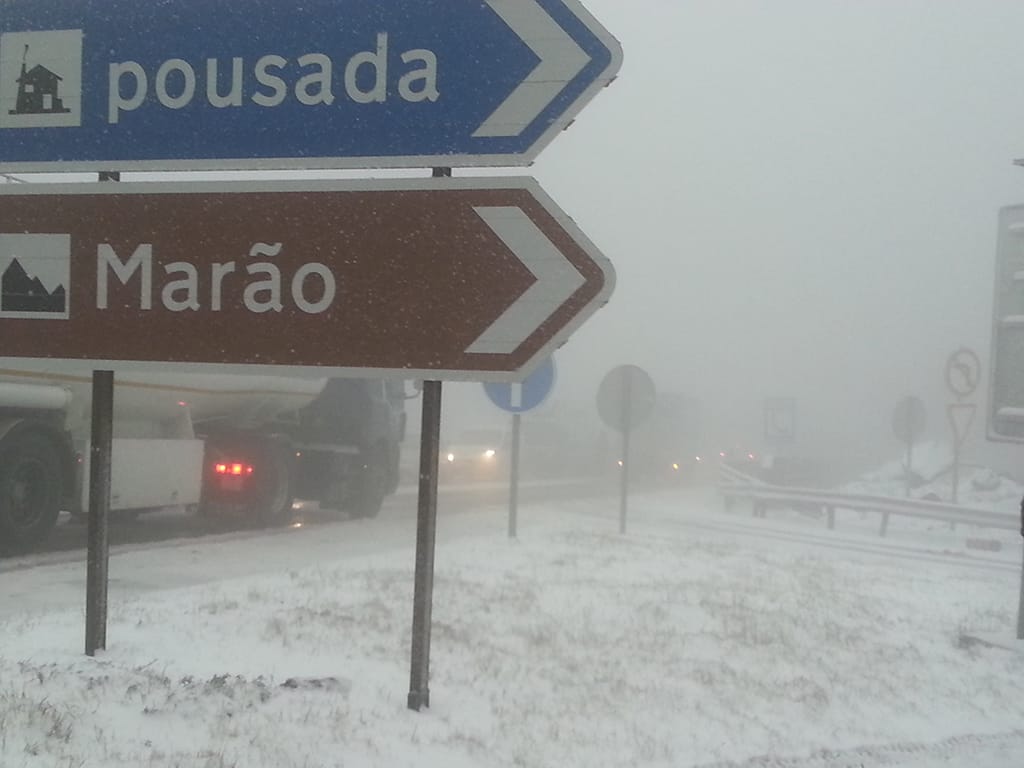 Neve Serra do Marão, por Filipe Soares (foto euvi@tvi.pt)
