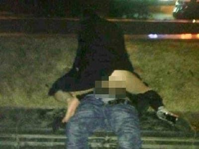Mulher «viola» homem bêbedo deitado no chão - TVI