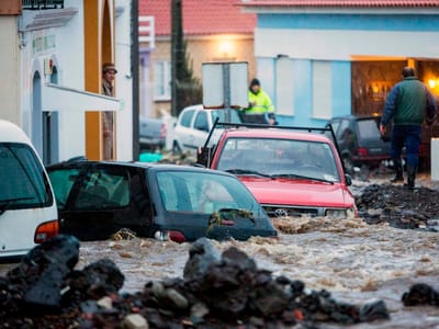 Chuva dificulta desobstrução de vias na ilha Terceira - TVI