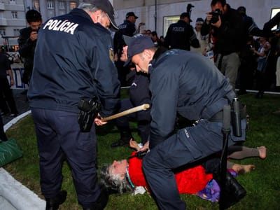 Protesto anti-troika: uma manifestante detida - TVI