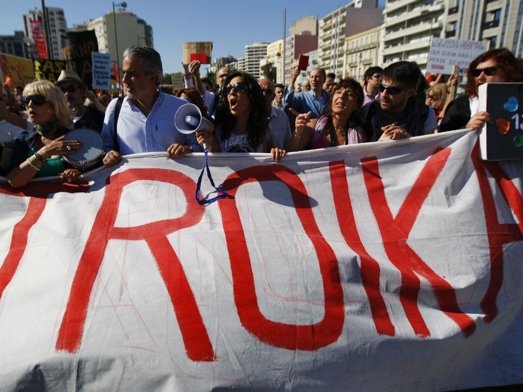 Manifestação contra a troika (Lusa/Miguel A. Lopes)
