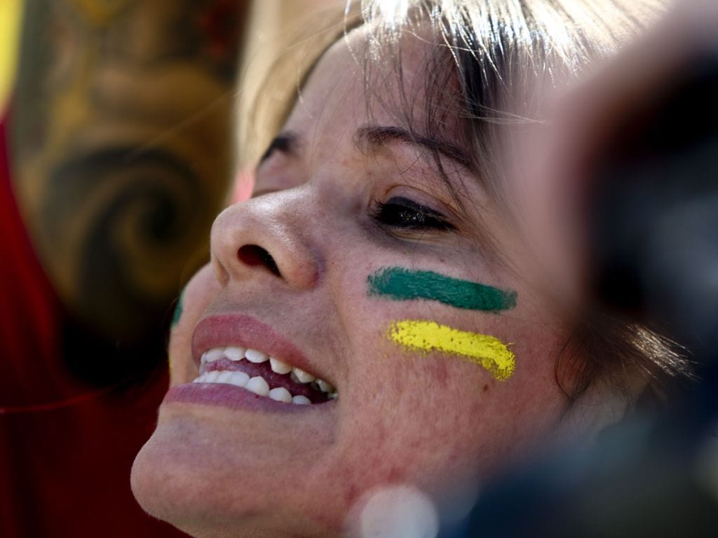 Protesto de brasileiros em Portugal