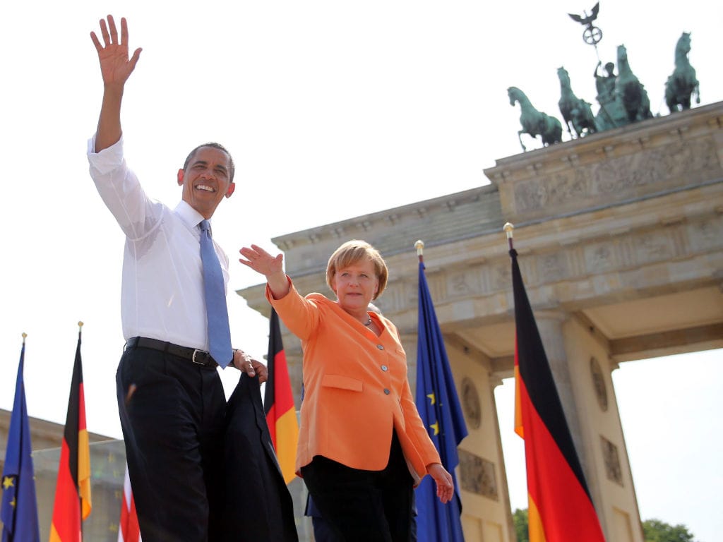 Obama em Berlim (EPA)
