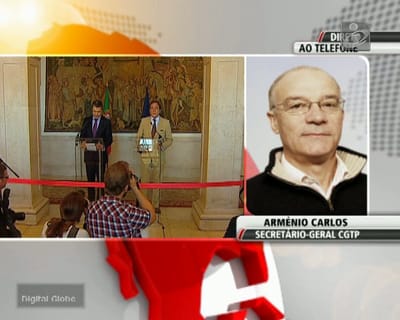 CGTP ameaça com manif se Cavaco não antecipar eleições - TVI
