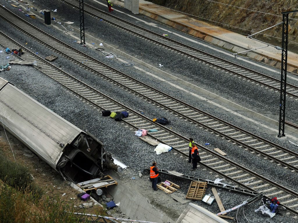 Acidente de comboio em Santiago Compostela (Reuters)