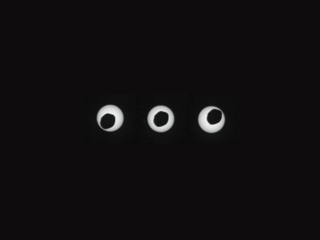 NASA capta eclipse solar em Marte (Imagem NASA)