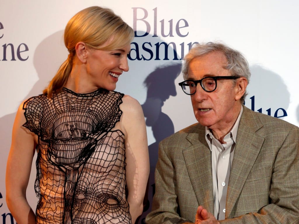 Cate Blanchett e Woody Allen na antestreia de «Blue Jasmin» em Paris (Reuters)