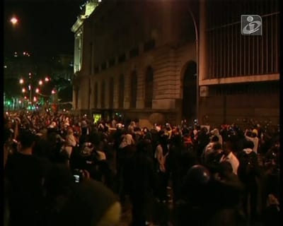 Manifestação no Rio de Janeiro volta a degenerar em confrontos - TVI