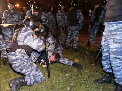 Violência racial nas ruas de Moscovo - TVI