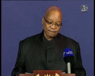 Zuma:  «Uma perda sem precedentes» - TVI