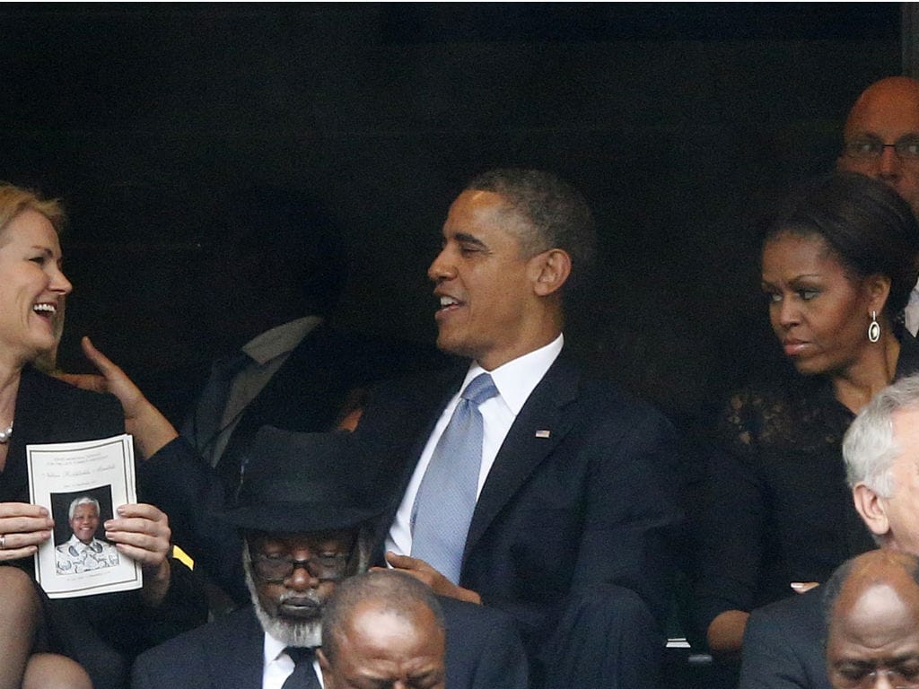 Helle Thorning-Schmidt, Barack e Michelle Obama [Reuters]