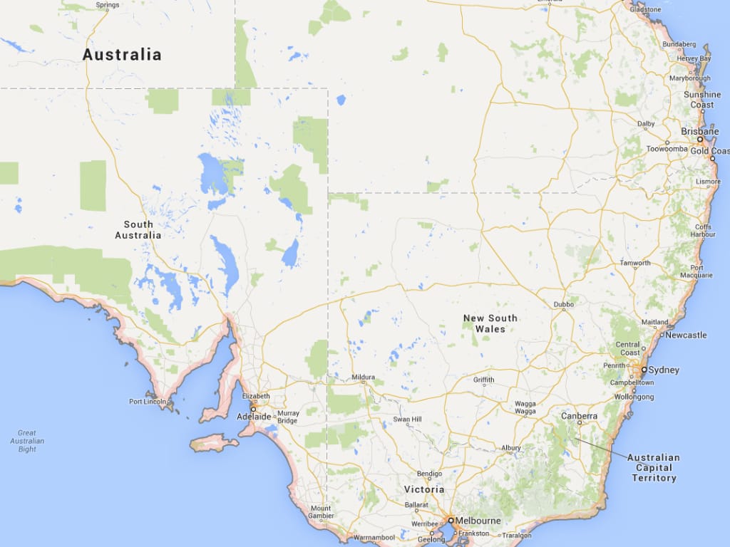 Nova Gales do Sul, Austrália (Reprodução / Google Maps)
