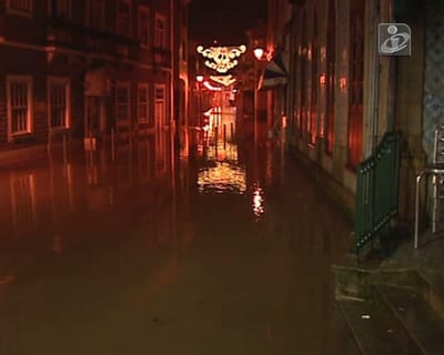 Chuva contínua inunda Águeda - TVI