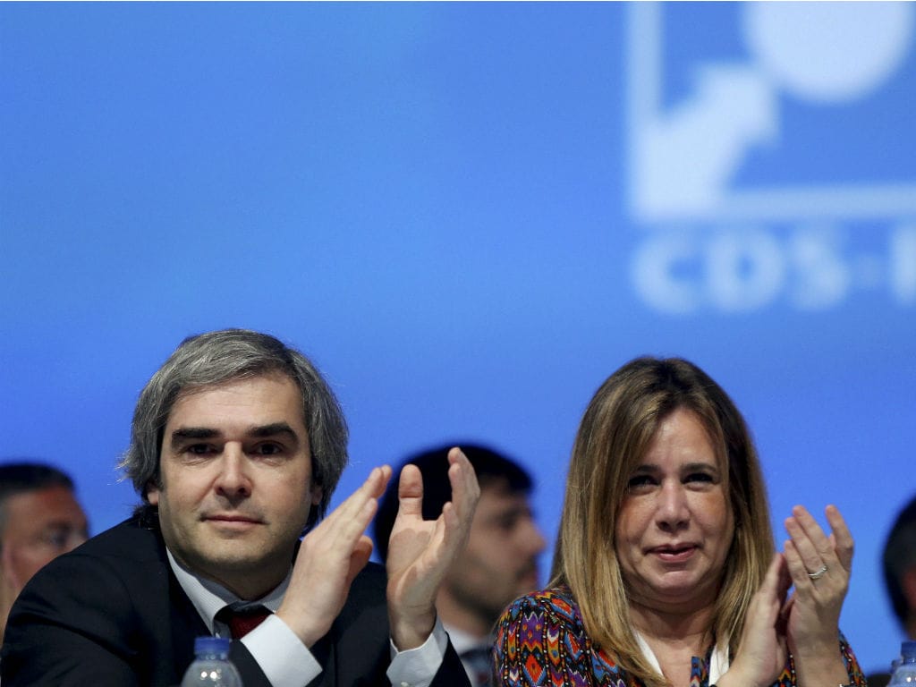Congresso do CDS-PP - Nuno Melo e Teresa Caeiro (ESTELA SILVA/LUSA)