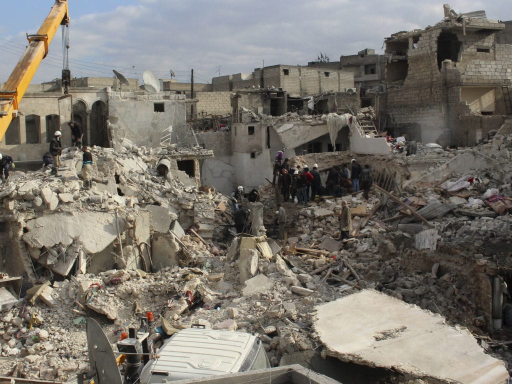 Casas destruídas na Síria (REUTERS)