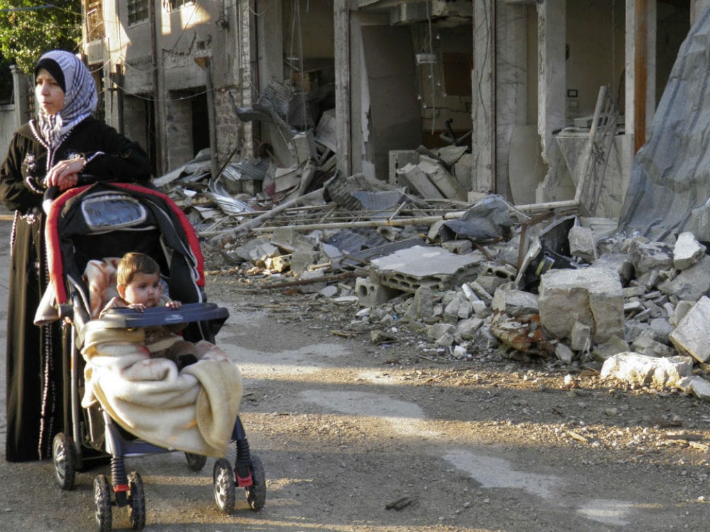 A destruição da cidade de Homs, na Síria (REUTERS)