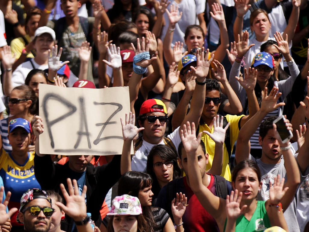 Manifestações contra Nicolas Maduro em Caracas, Venezuela (REUTERS)
